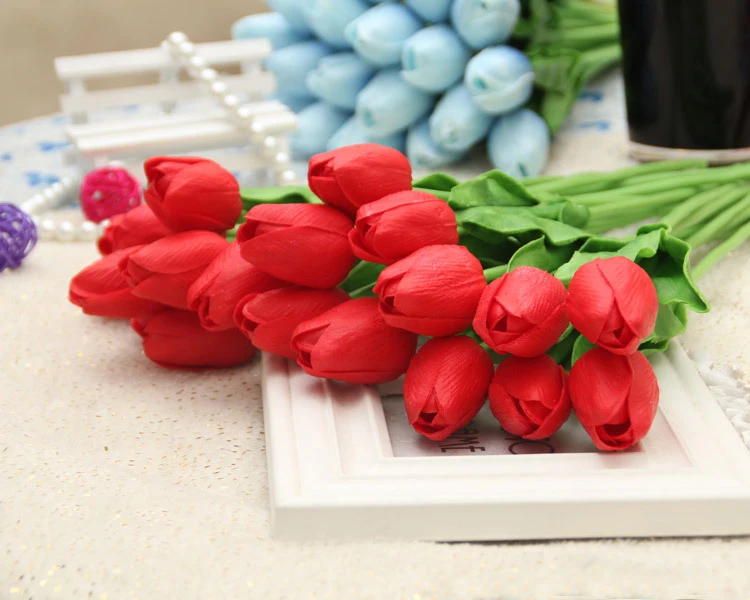 BELLFARM 10 шт. декоративные цветы тюльпана искусственные имитация цветов Свадебный