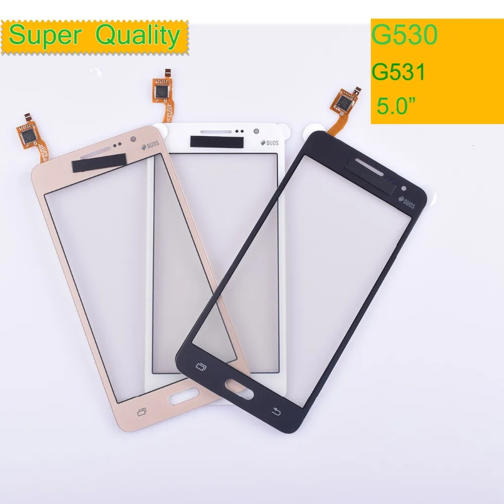 

50Pcs/Lot G530 G531 TouchScreen For Samsung Galaxy Grand Prime G531H G531F G530H G530F G5308 Touch Screen Digitizer Panel Sensor