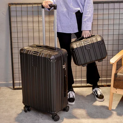luggage and handbag Женский чехол для путешествий 2" 24" дюймов, сумка для багажа с косметическим чехлом, чехол на колесиках - Цвет: luggage and handbag