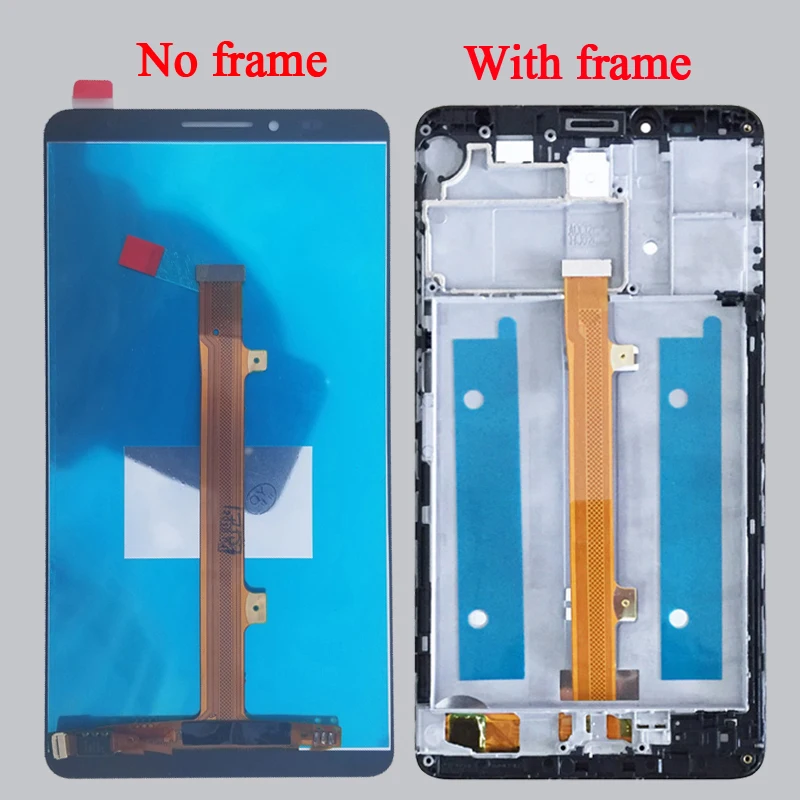 Для huawei Mate 7 ЖК-дисплей сенсорный экран дигитайзер сборка запасные части с рамкой