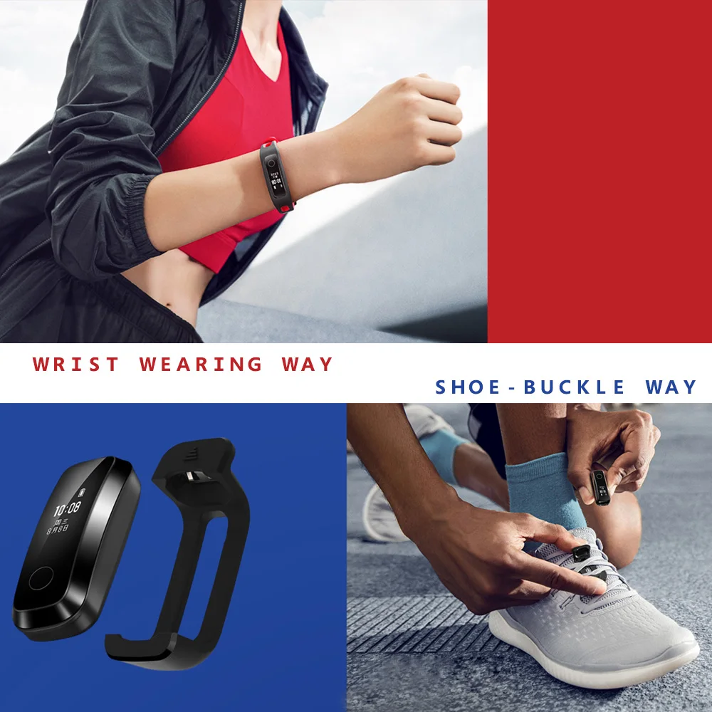 Смарт-браслет huawei Honor Band 4, фитнес-браслет, трекер с пряжкой для обуви, спортивные наручные часы