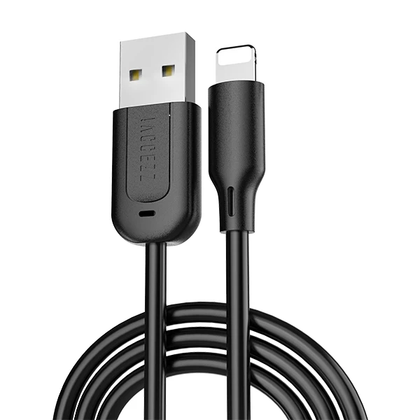 Черный ACCEZZ TPE usb зарядный кабель для Apple iPhone X XS MAX XR 8 7 6 6S Plus освещение зарядный кабель для передачи данных для ipad зарядное устройство Шнур - Цвет: Черный