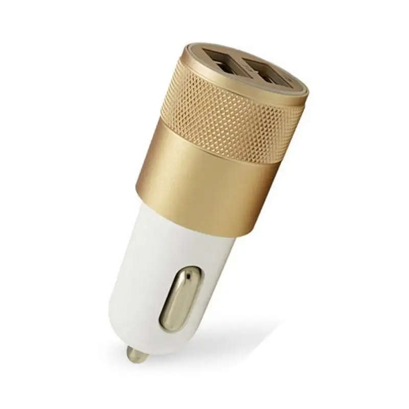 Двойной USB интерфейс Автомобильное зарядное устройство комплект 2.1A/1A сплав