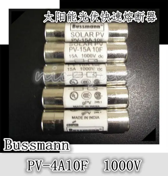 

US solar PV электронный предохранитель Bussmann PV-4A10F 1000 в 10*38 мм