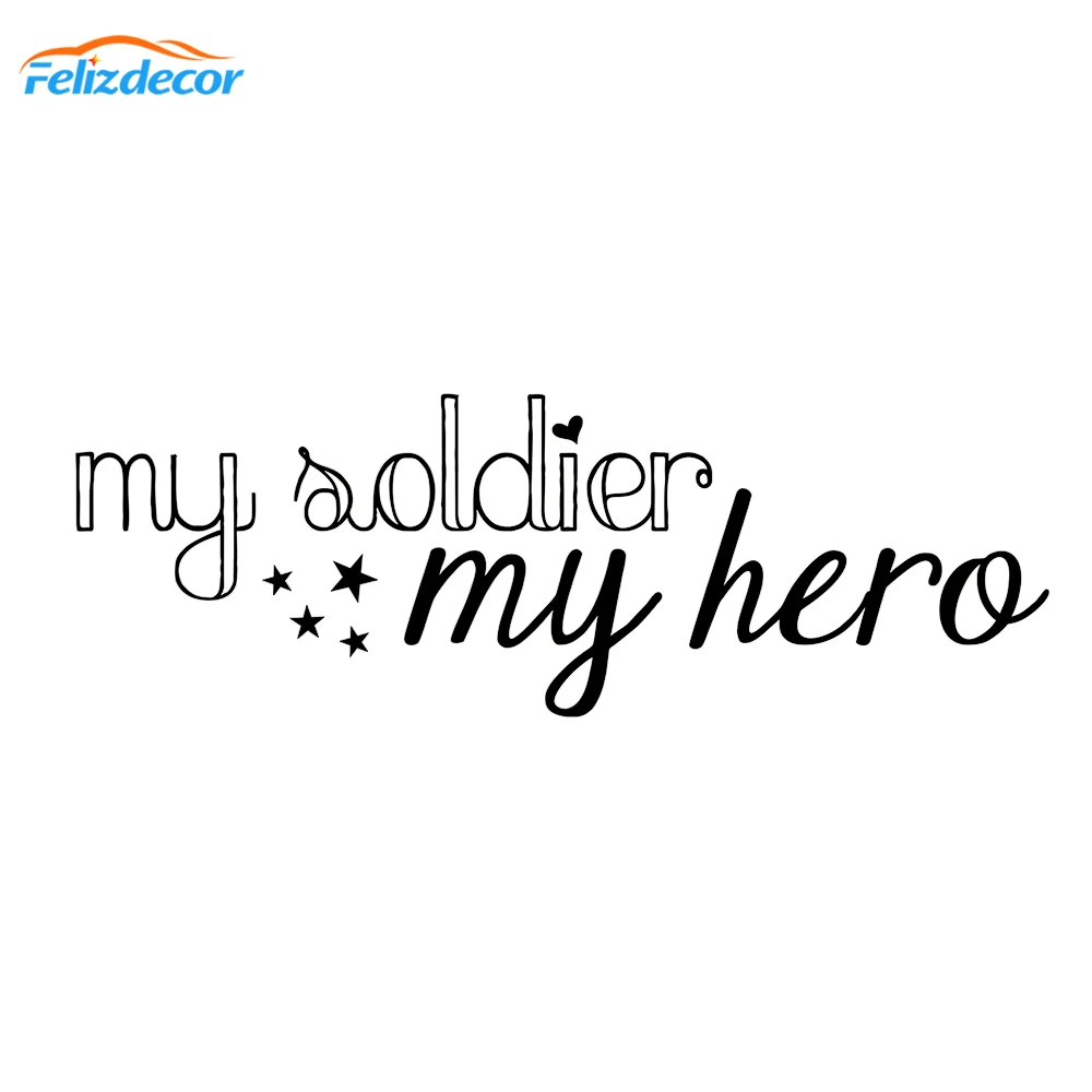 My Soldier Hero армейская наклейка с цитатами креативный виниловый шрифт наклейки на