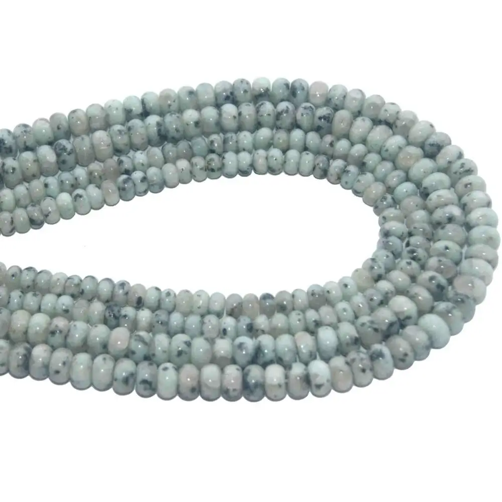 Tienshan Blue Натуральный камень лазурит Агаты кристаллы аметиста бусины разделитель Рондель бусины для изготовления ювелирных изделий Шарм DIY браслет - Цвет: Tienshan Blue