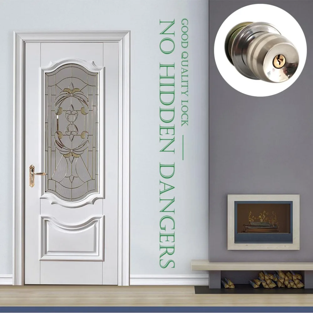 Высокая Класс замок для межкомнатной двери Медь фитбол универсальный аксессуары