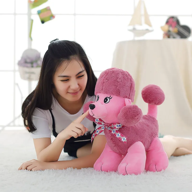 

43cm Simulation Kawaii dog doll Plush Toy Poodle soft animal stuffed Home decor High quality Cute christmas gift for child girl