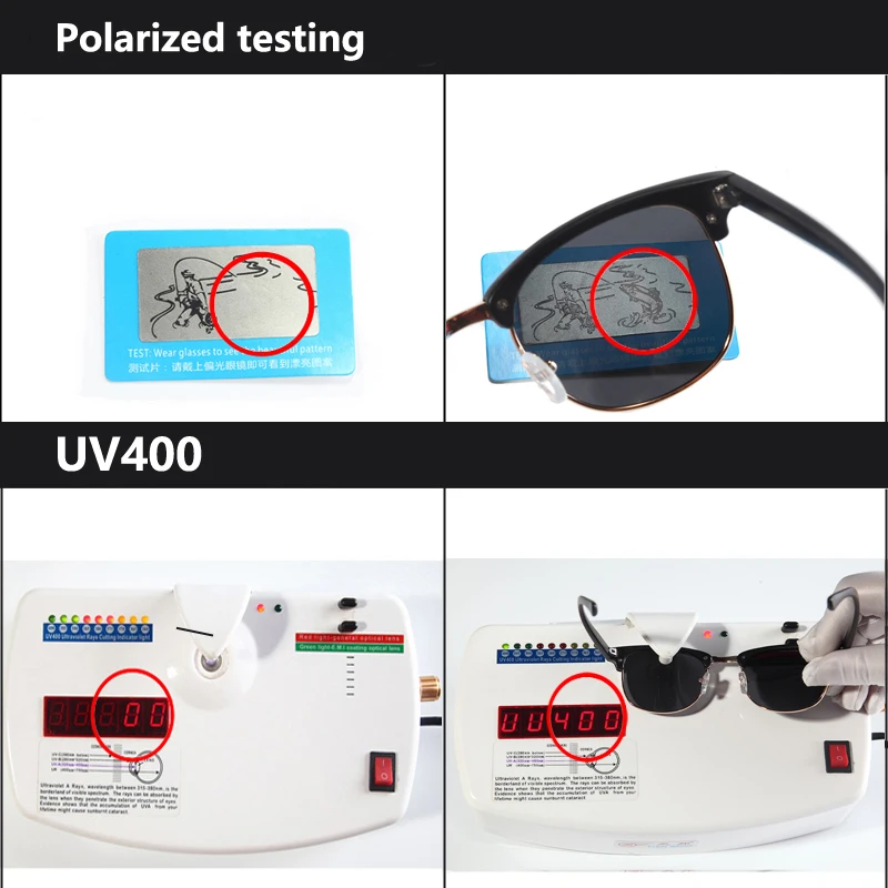 Rosybee UV400 клуб поляризационные солнцезащитные очки мужские женские Классические