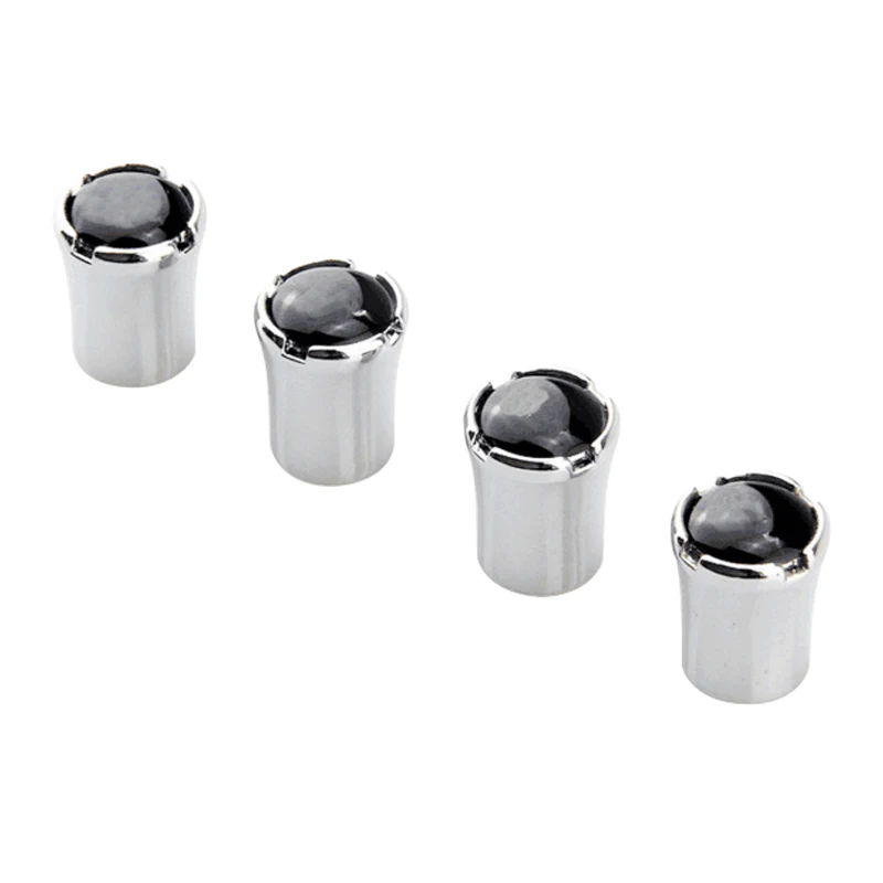 

100Set New style Car Tires Wheel Valve Cap Moto Tyre Rim Valve Cap Dust Cover Black/Silver #FD-2791