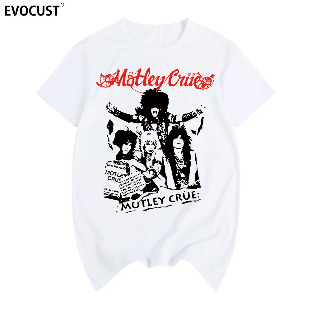 Рок-группа motley crue Shout At The Devil World Tour 1983 винтажная Хлопковая мужская футболка Dr. Feelgood новая футболка - Цвет: White