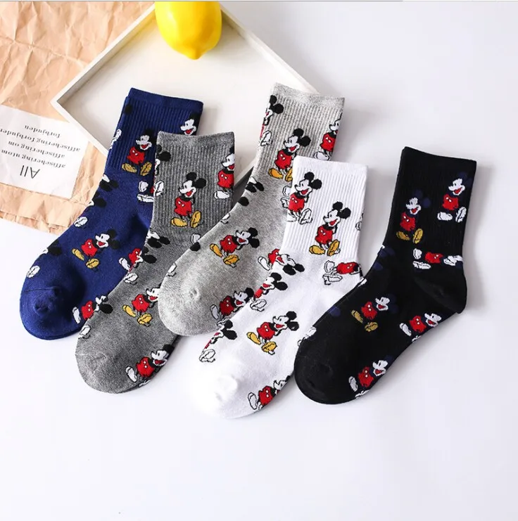 Корейский стиль calcetines Микки Мода Новинка милый мультфильм мышь Sox четыре сезона