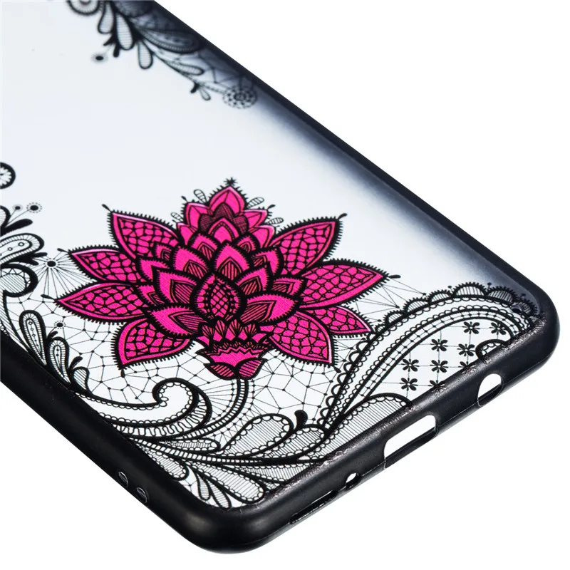 For Cover Xiaomi Mi 9 Case Embossed Lace Rose Soft TPU + PC Phone Bumper Coque 6.39&quot |