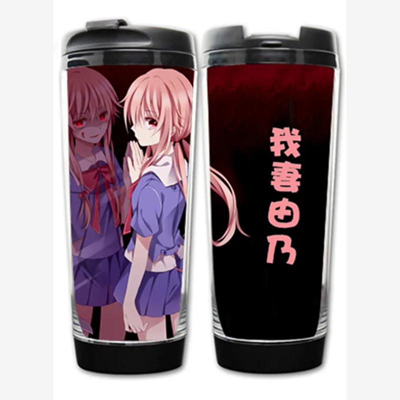 Японского аниме Mirai Nikki Gasai Yuno двойная теплоизоляционная кружка кофейная чашка космическая чашка для воды кружки