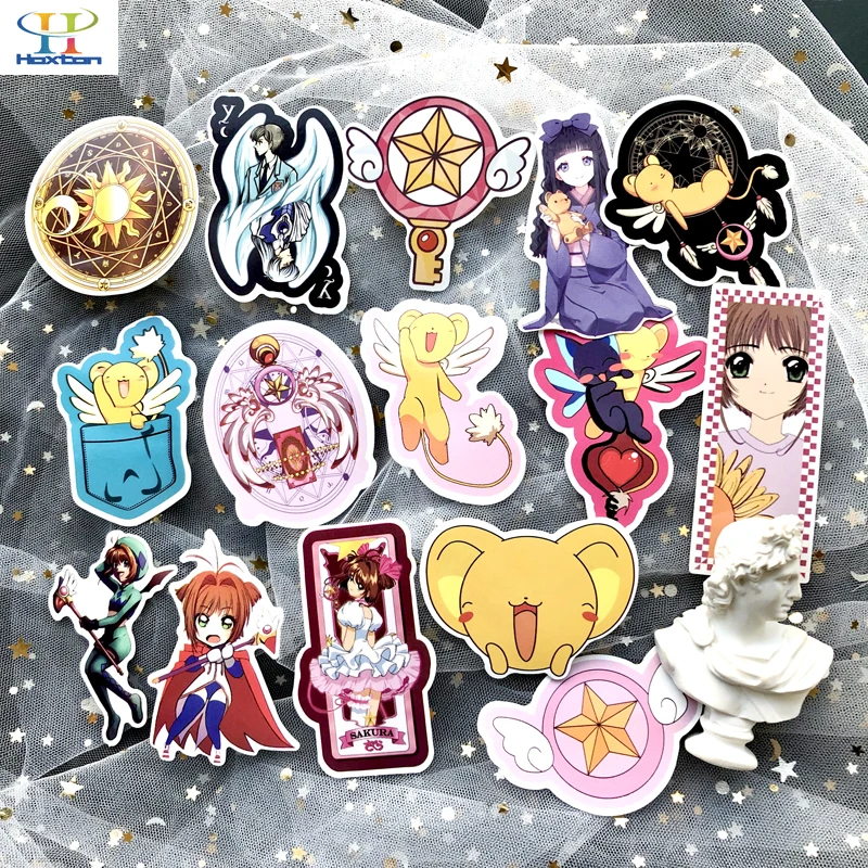 15 шт. милый мультфильм Cardcaptor Сакура стикер автомобиля s чемодан ноутбук скейтборд