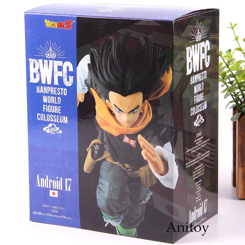 BWFC фигурка Android 17 Dragon Ball ПВХ Аниме Коллекция Модель игрушки Banpresto Dragon Ball Z Android 17 подарок для детей