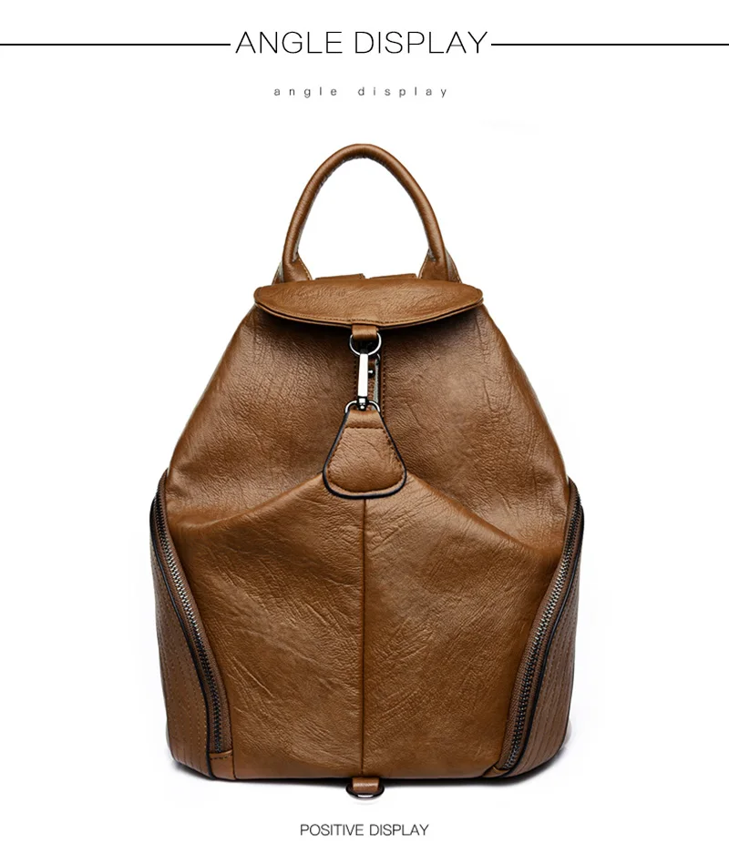 Женский рюкзак mochila feminina, повседневный многофункциональный женский кожаный рюкзак, сумка для путешествий, женская сумка через плечо