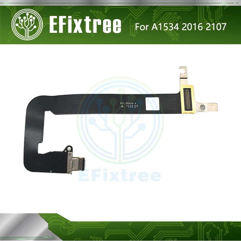 A1534 DC Jack I/O USB C разъем платы гнездо dс IN Мощность с гибким кабелем 821 00482 A 00828 для Macbook