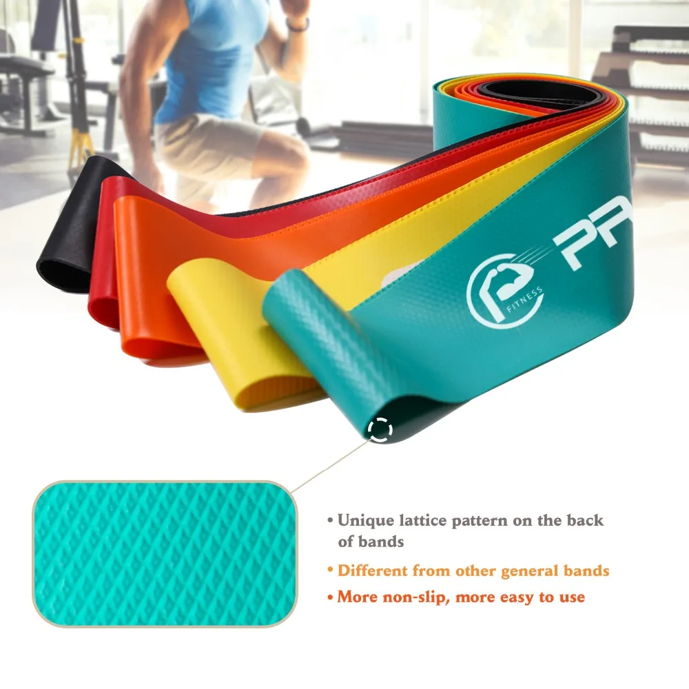 Комплект эластичных лент Procircle из 5 предметов с сумкой ленты для упражнений