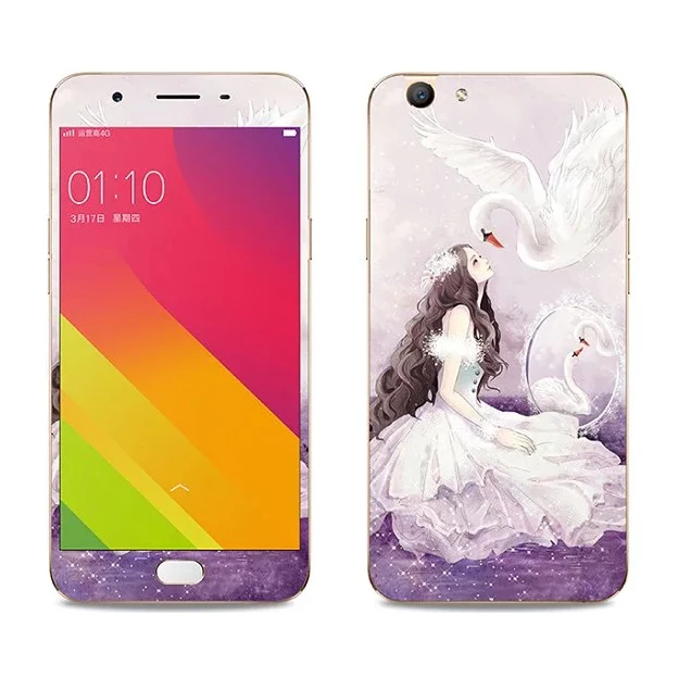 Лебедь девушка Роскошные Наклейка для OPPO A59 Протектор Экрана A59m 5.5 &quotсмартфоны