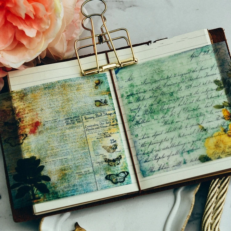 10 шт./компл. см винтажные самоклеющиеся наклейки Vellum для скрапбукинга Happy Planner