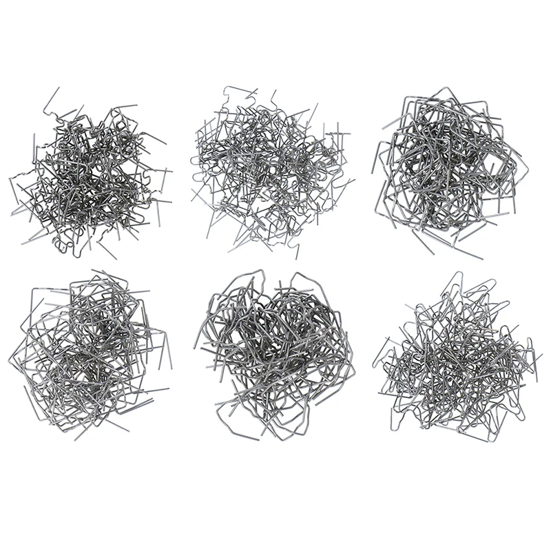 

100Pcs/Set Universal Precut 0.6-0.8mm Hot Wave Flat Staples For Plastic Stapler Repair Welder Repair Tool