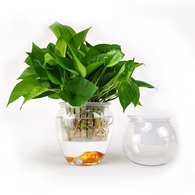 Искусственные стеклянные двухслойный прозрачный самополивающийся цветочный