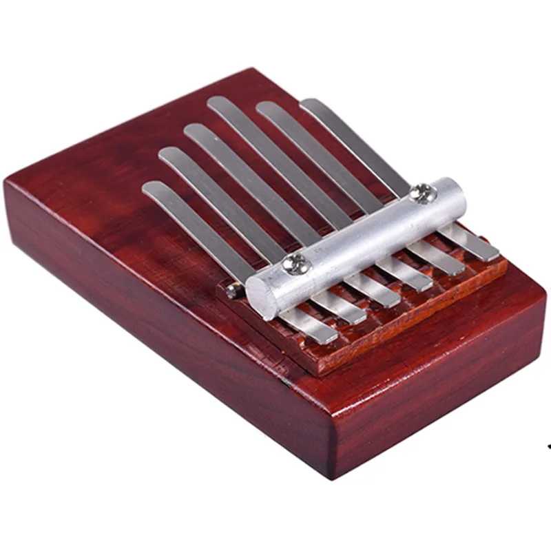 

Portable 6 Key Kalimba Mbira Likembe Sanza Finger Thumb Piano Rosewood Musical Instrument Pocket Piano Gifts