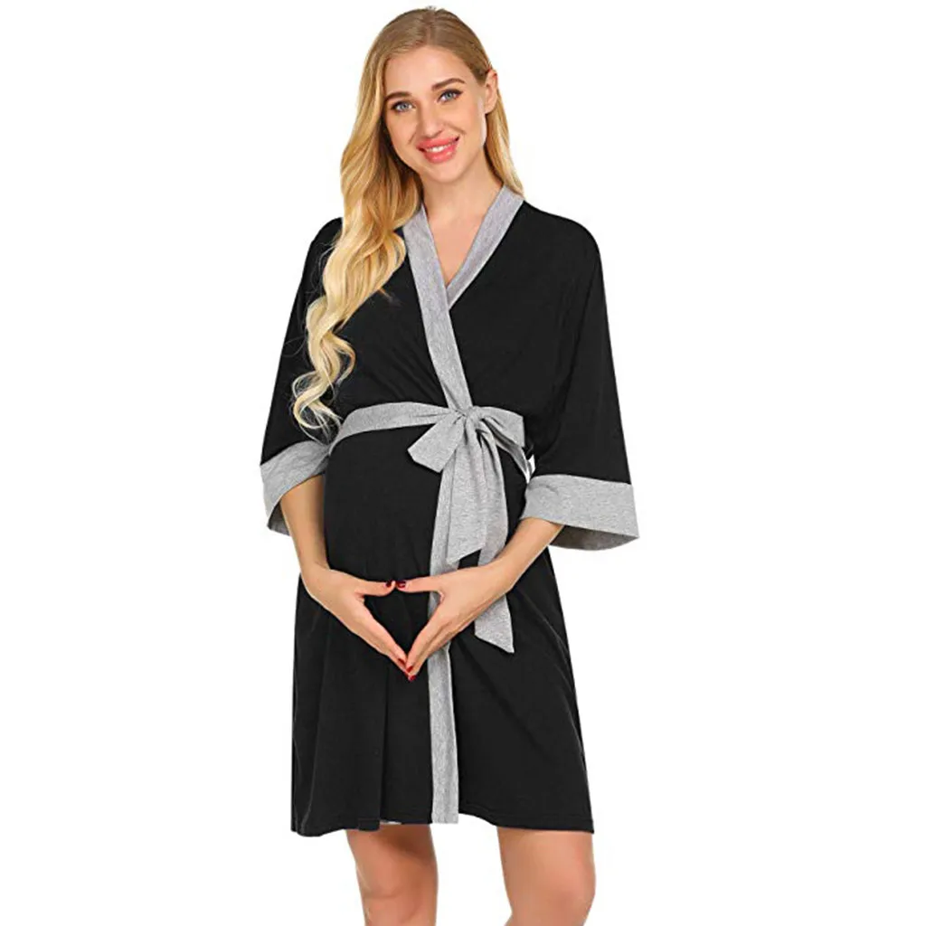 Халат для беременных и кормящих Ночная рубашка Одежда женщин vetement femme ropa mujer | Мать