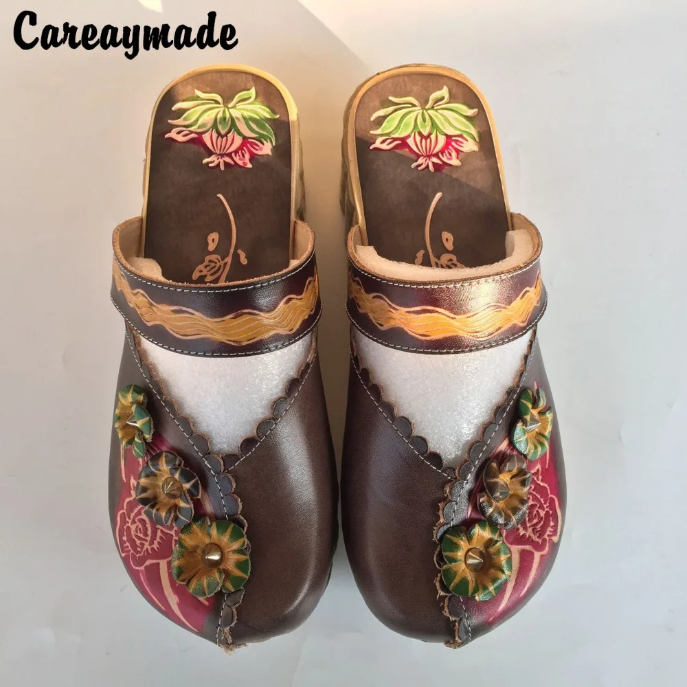 Careaymade народном стиле сделанная полностью вручную из воловьей кожи с накладкой