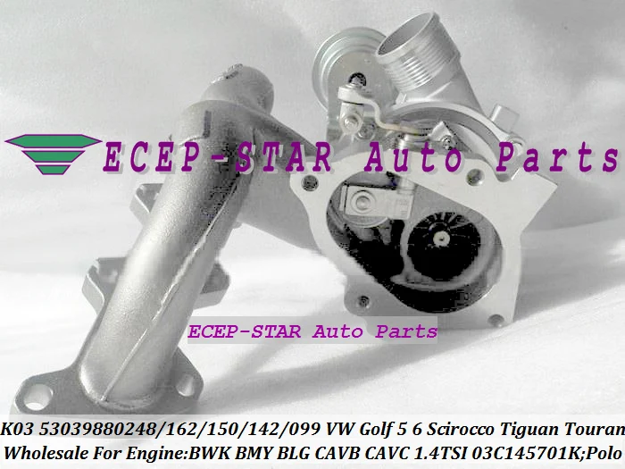 Турбо K03 53039700162 53039880248 53039880162 турбонагнетатель для автомобилей Фольксваген Гольф 5