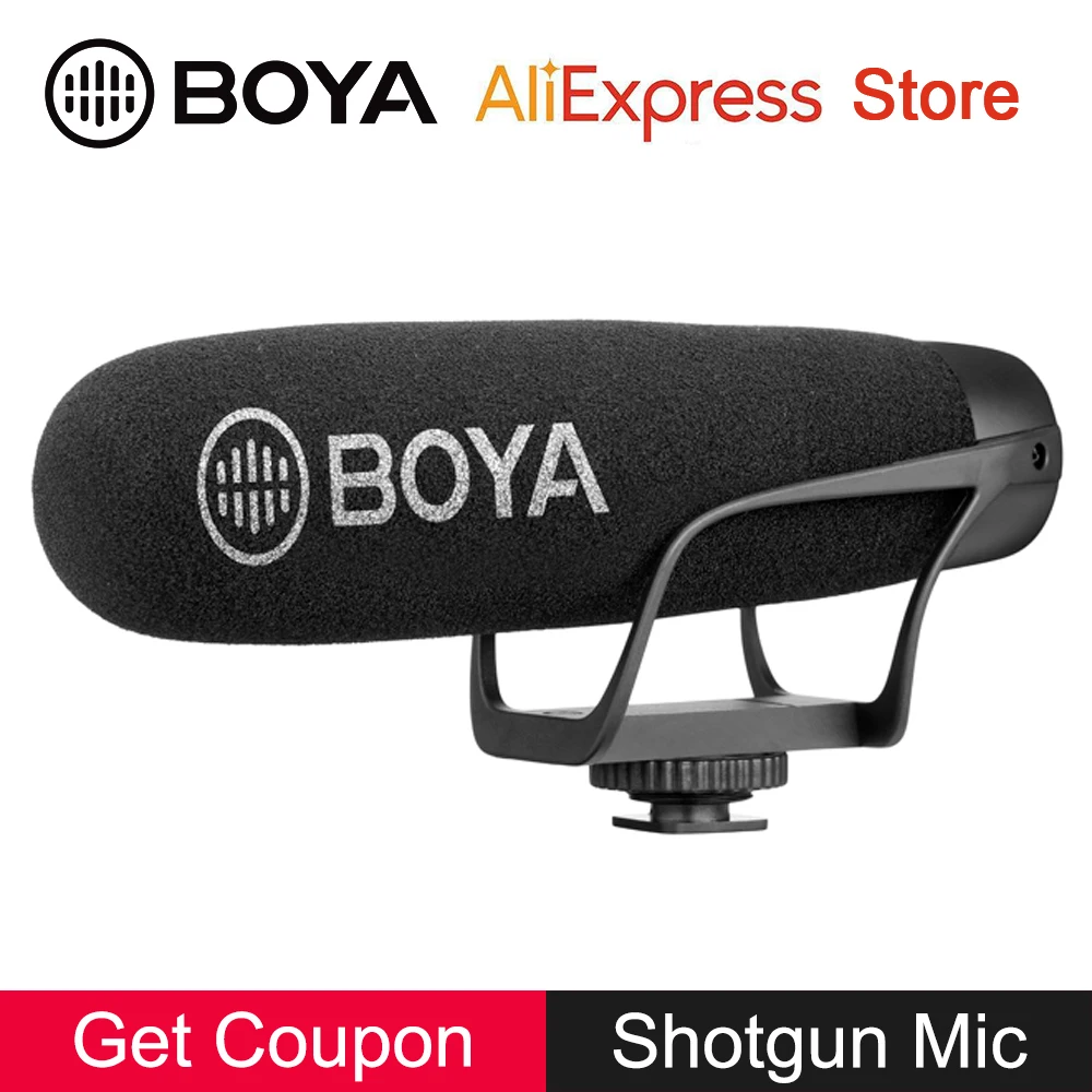 BOYA BY BM2021 направленный микрофон для iPhone samsung смартфон планшет DSLR камера