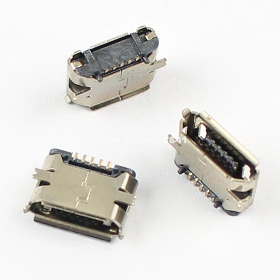 100 шт потребительских упаковок для микро Тип USB B 5 контактный разъем SMT &quotсделай