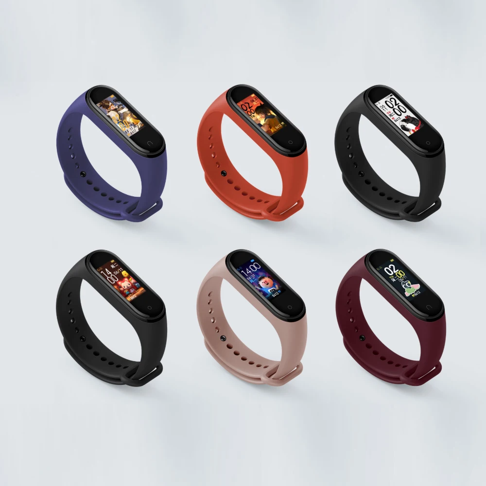 Xiaomi mi Band 4 смарт-трекер Band мгновенное сообщение 5ATM водонепроницаемый OLED сенсорный экран PK mi Band 3