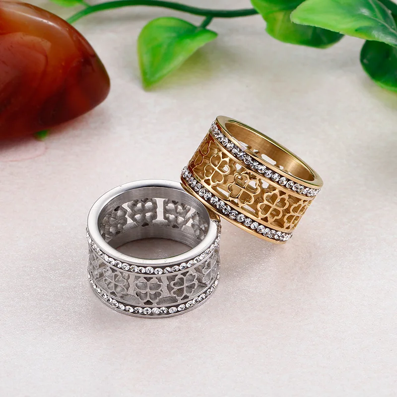 Kalen, золото и серебро, нержавеющая сталь, Anillos Mujer, богемные стразы, цветочные кольца для женщин, обручальные кольца, Женские Ювелирные изделия