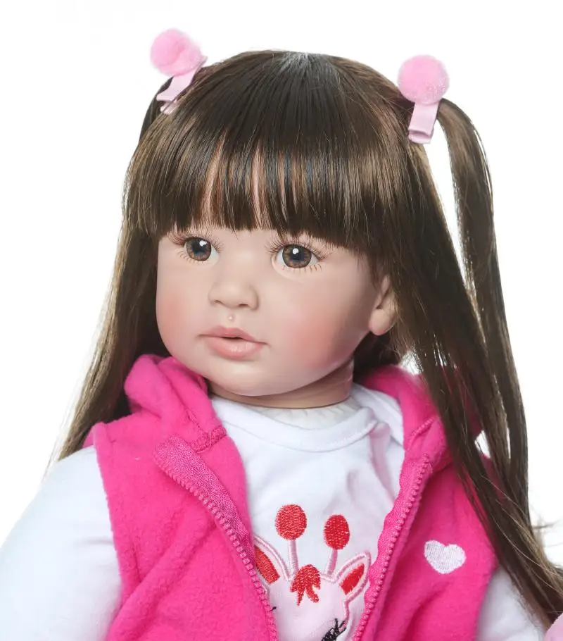 60cm Silicone Reborn Baby Doll Toys for Girl Vinyl Princess Toddler Alive Bebe Babies Birthday Gift Brinquedos Juguetes | Игрушки и