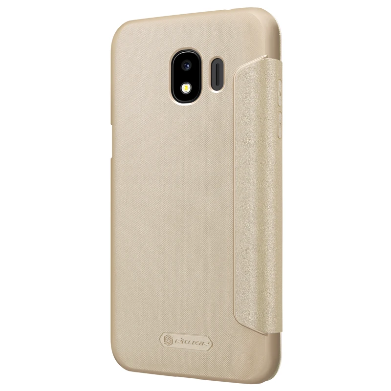Оригинальный NILLKIN Sparkle Leather Case для samsung Galaxy J2 Pro 2018 флип чехол J250F телефона случаях |