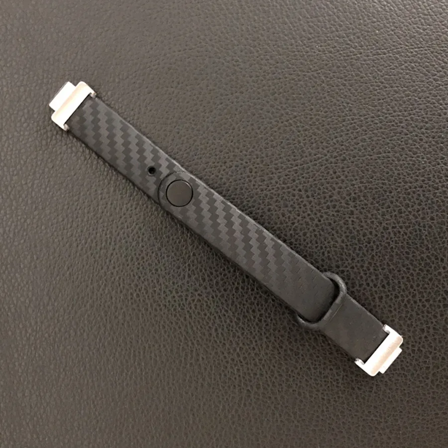 Черный Браслет из углеродного волокна для Fitbit Inspire HR, сменный ремешок для Fitbit Inspire, аксессуары для Fitbit Inspire - Цвет: Черный