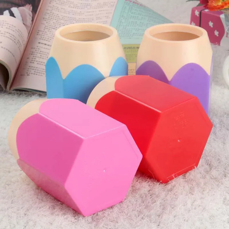 2pcs/lot Pencil Shape Pen Holder Box Stationery Desk Accessories Tidy Design Container Gift Storage Supplies Cute | Канцтовары для