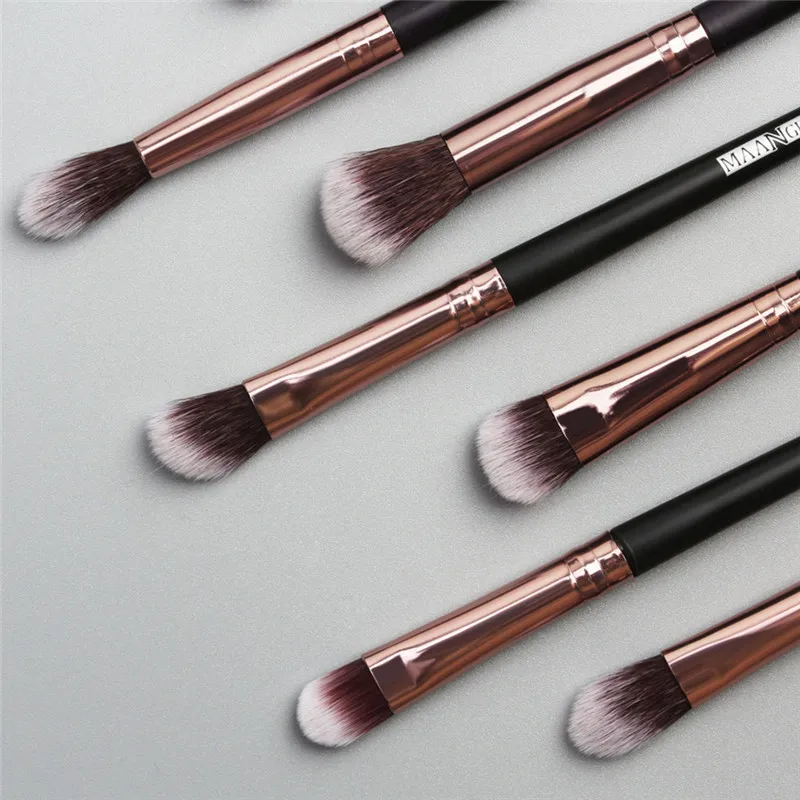 Pro Makeup Brushes Set 12 pcs/lot Eye Shadow Blending Eyeliner Eyelash Eyebrow For Make up Portable Brush | Красота и здоровье