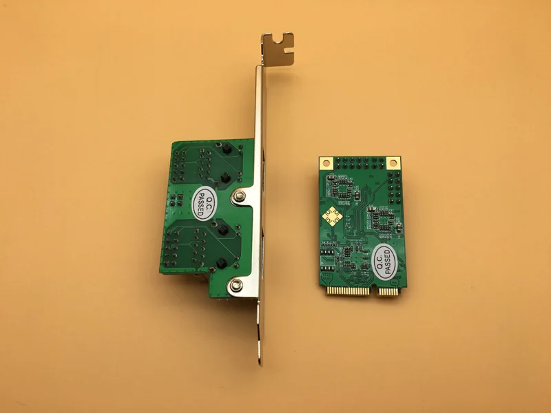 Мини Сетевая карта PCI E Gigabit Ethernet двойной порт 10/100/1000 Мбит/с проводной сетевой
