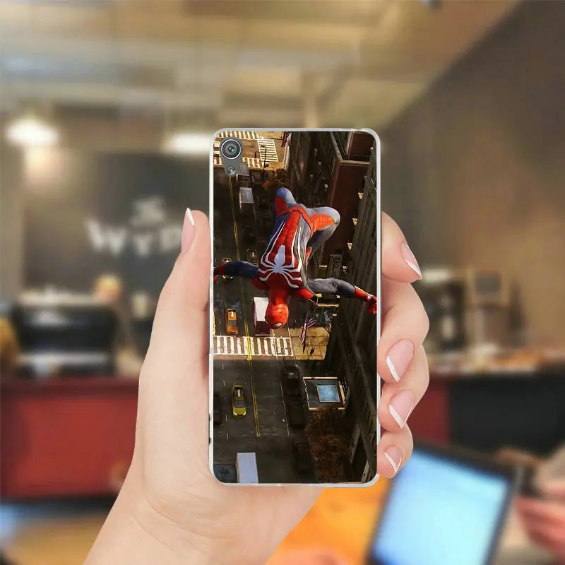 Прозрачный чехол для телефона sony Xperia Z Z1 Z2 Z3 Z4 Z5 компактный M2 M4 M5 T3 XA E3 E5 c4 C5 комиксов
