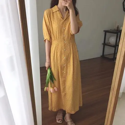 Фотофоны с Для женщин больших размеров свободное платье рубашка отложным