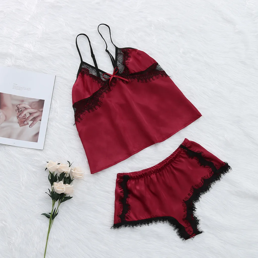 Женское нижнее белье Babydoll G String размера плюс ночное комплект из 2 предметов