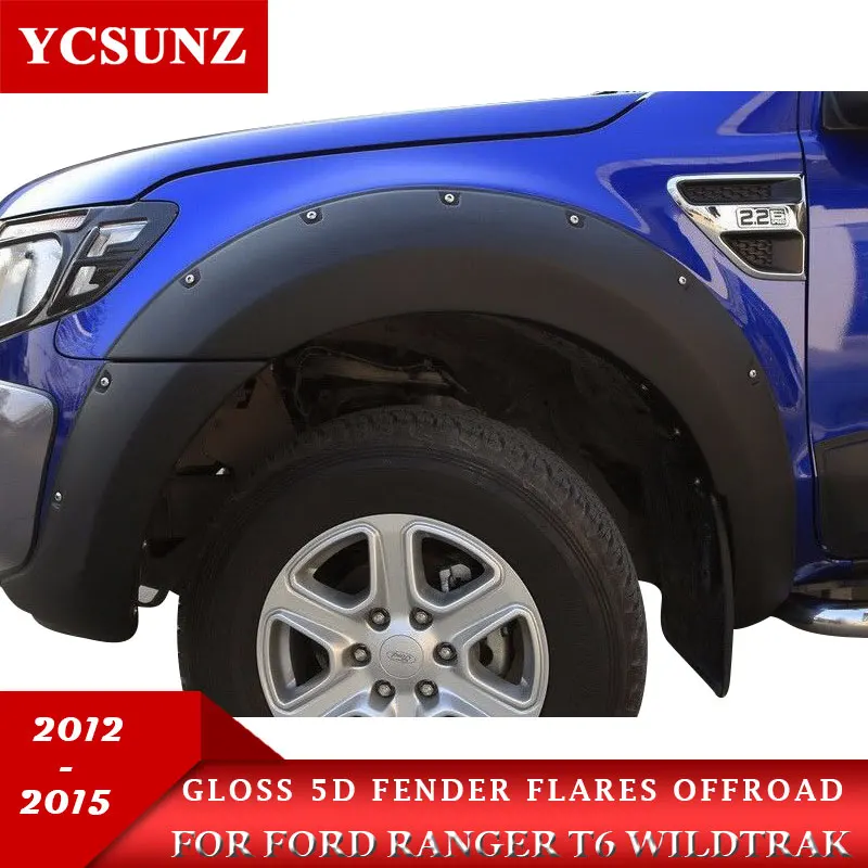 Крыло арки колеса с гайками внедорожные аксессуары для Ford Ranger T6 2012 2013 двойная кабина