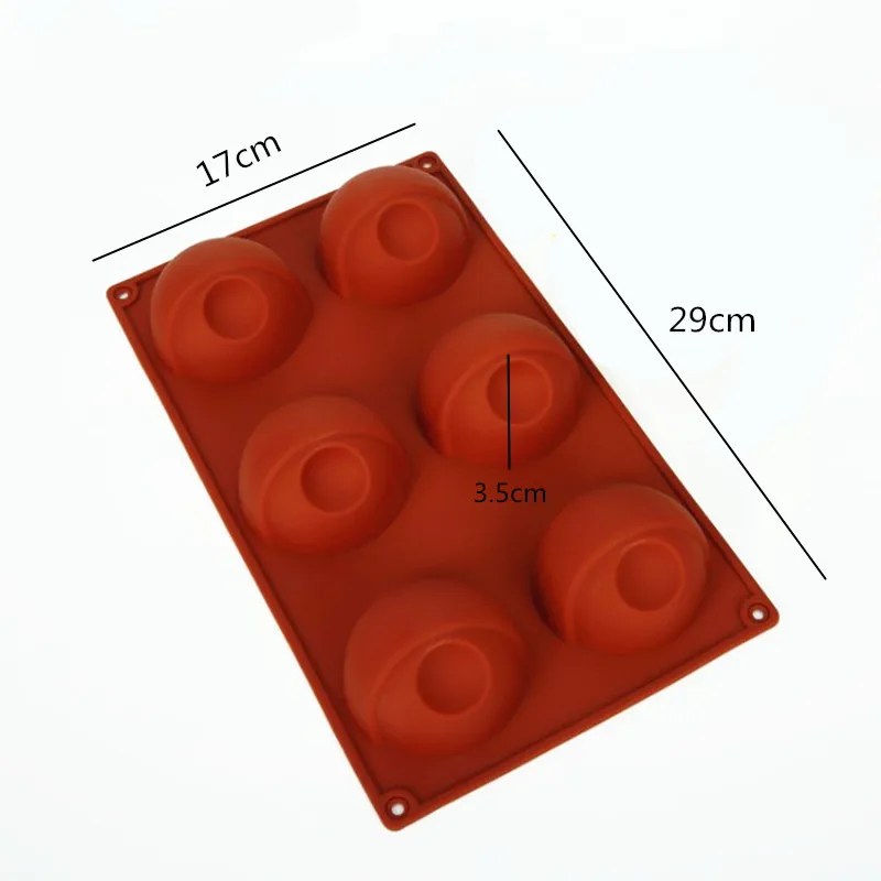 29x17x3.5cm 6 Grid Shape Silicone Mold Baking Pastry Bake ware DIY Cake Cookie Waffle Mousse Desert Mould Pan For Children | Дом и сад