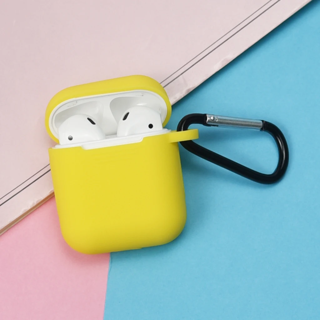 Чехол для наушников Apple AirPods 2 силиконовый чехол беспроводные Bluetooth наушники Air Pods