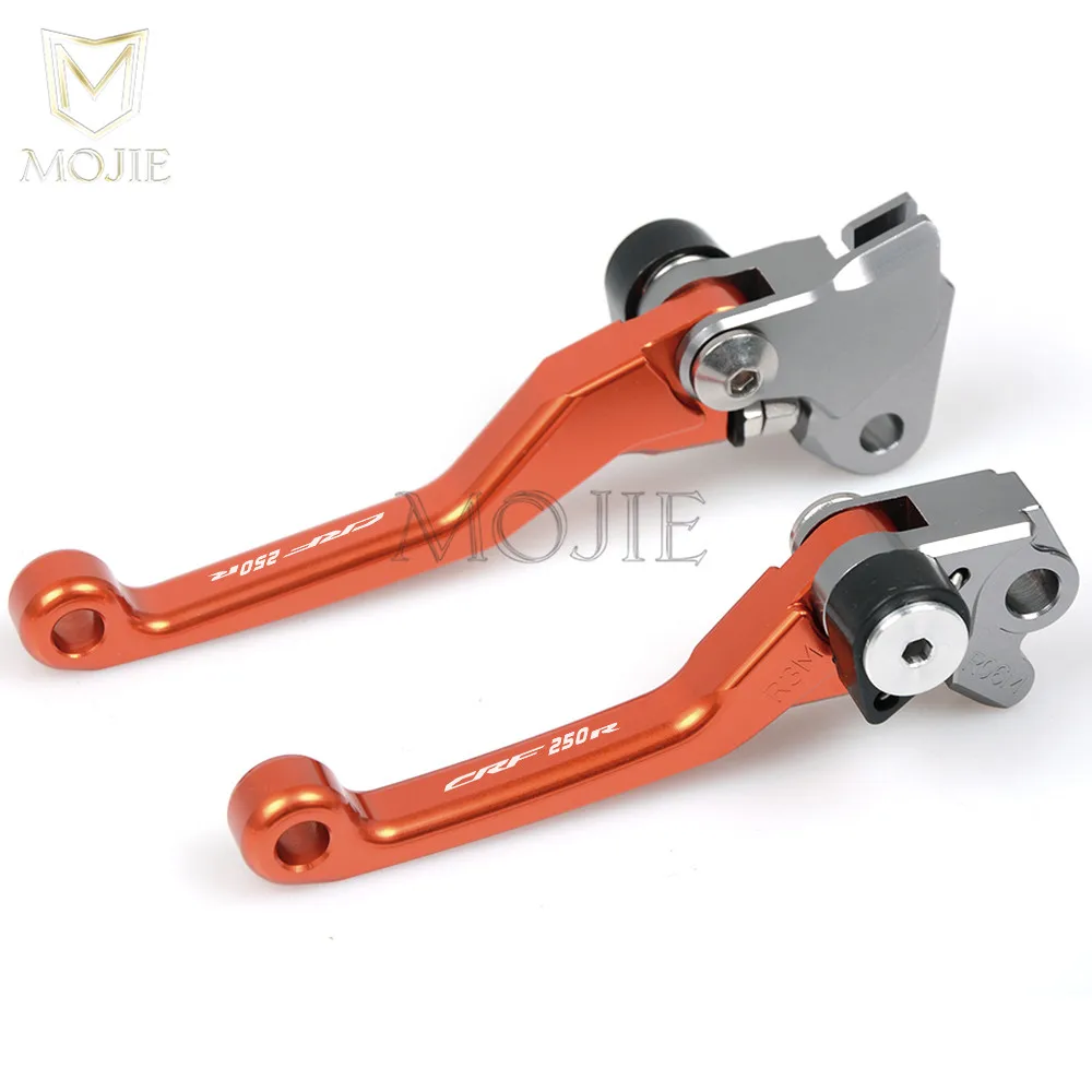 Orange Для Honda CRF 250R CRF250R CRF250 R CRF 250 R 2007- 2008 2009 2010 2011 2012 2013 ЧПУ Сводные сцепные рычаги для мотоциклов - Цвет: Orange