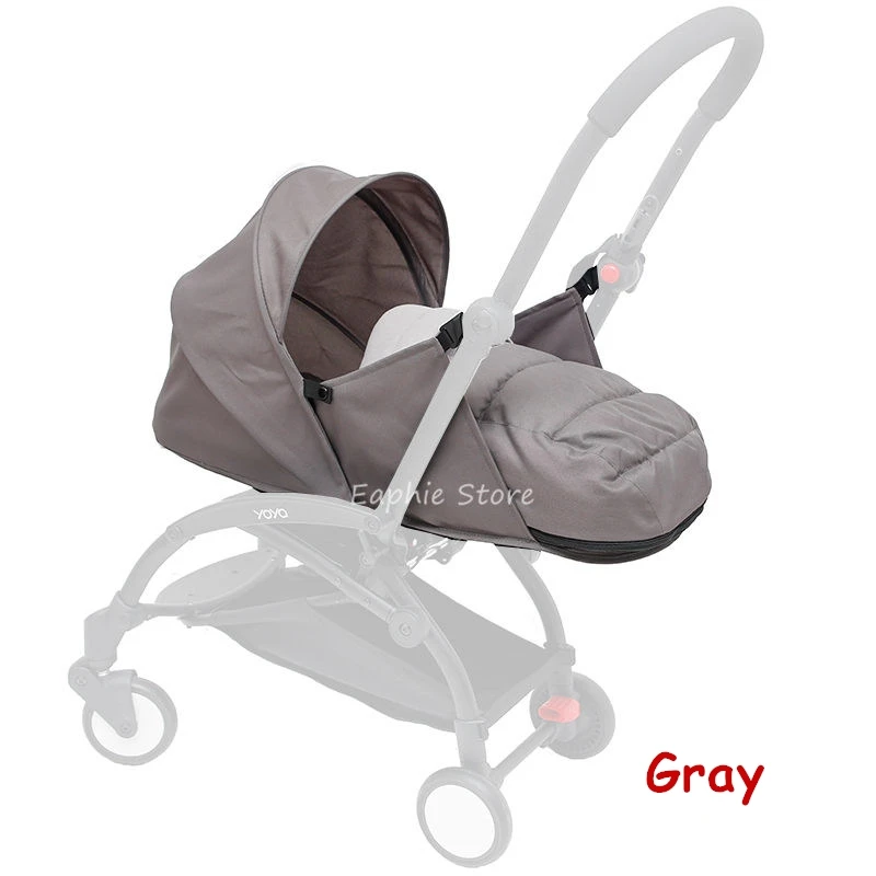 gray Гнездо для новорожденных 0-6 м детская корзина для коляски костюм для yoyo Yoya коляски зимние теплые спальные мешки аксессуары для детской коляски - Цвет: gray