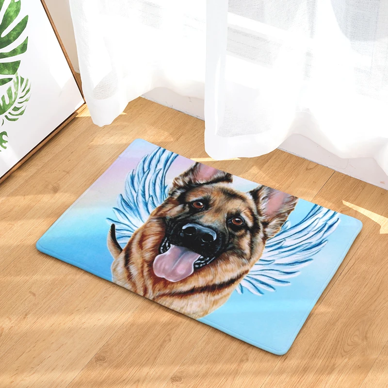 Коврик для ванной из замши с рисунком собаки нескользящий коврик душа 40x60 см ОМГ